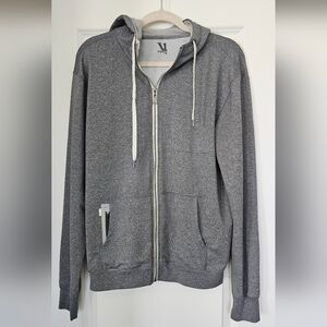 Vuori Full Zip Hoodie Gray Heather Men’s Size S Premium Athleisure